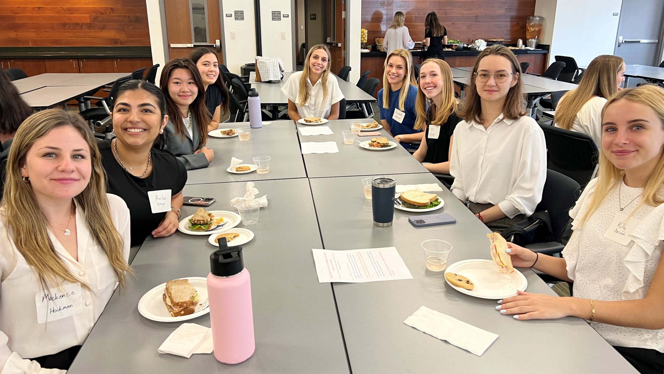 MSF students attend a women's luncheon