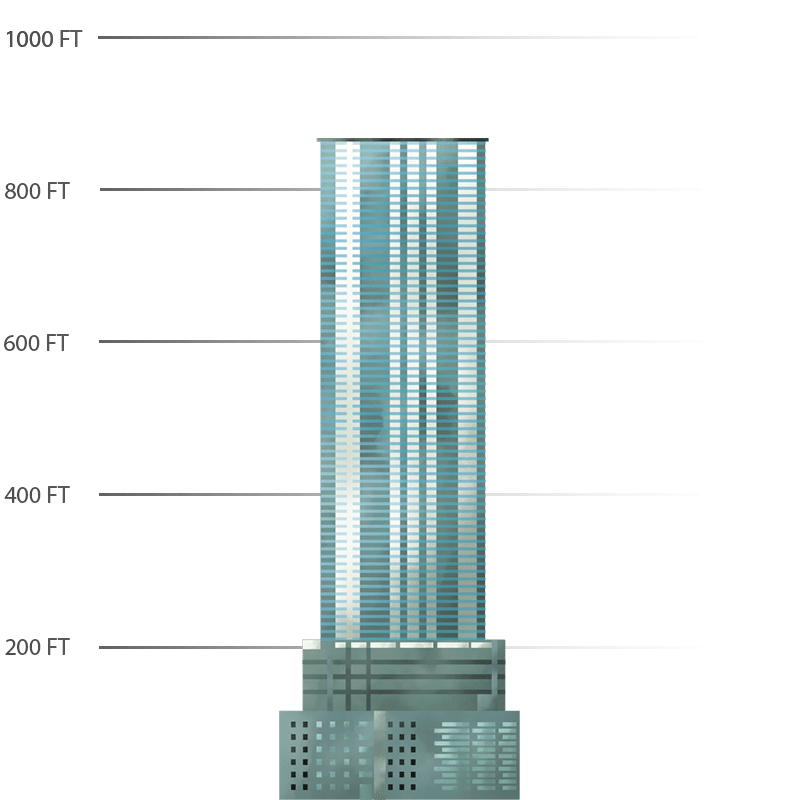 Illustration of the Panorama Tower in Miami
