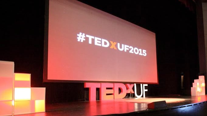 The TedxUF 2015 stage