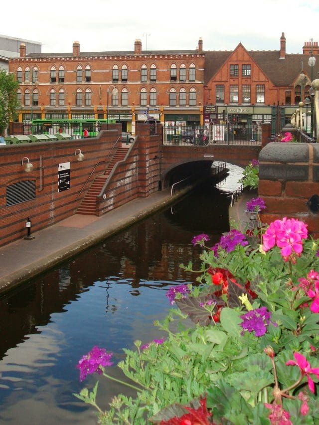 Canal in Birmingham, England