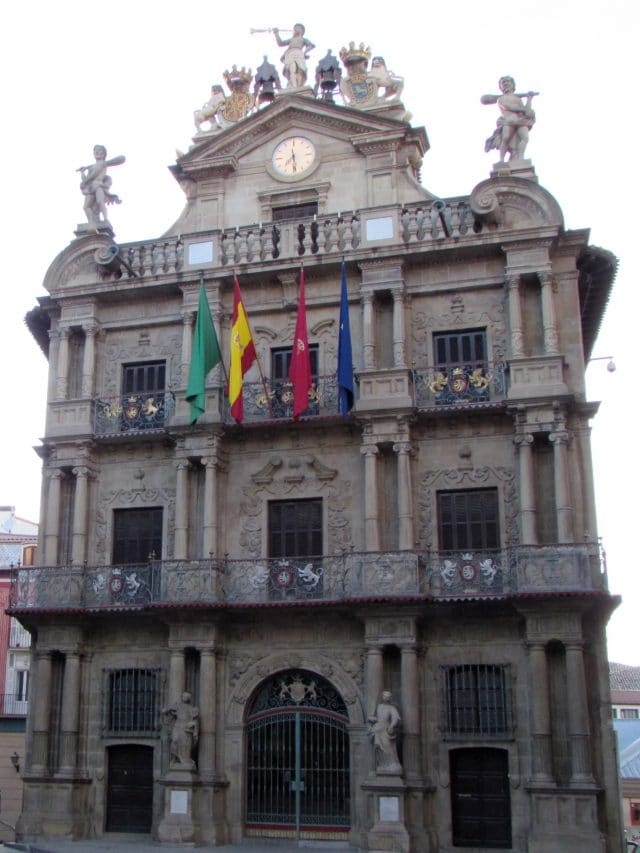 Pamplona's Town Hall in Spain