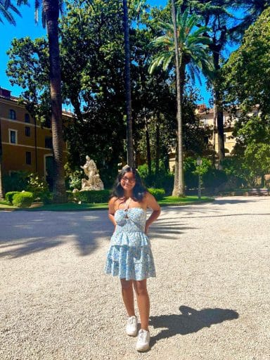 Dhruvi Patel's study abroad in Rome